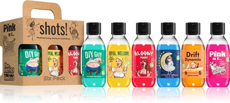 LaQ Shots! Six Pack confezione regalo per la doccia