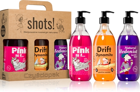 LaQ Shots! Pink As F... & Drift Dynamite & Natural Hedonist coffret de Noël mixte