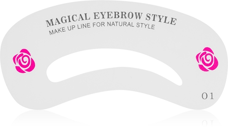 Edelstahl Augenbrauen-Schablone – 3-in-1 Lineal Für Symmetrische Augenbrauen, Microblading & Make-up