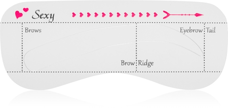Lash Brow Eyebrow Stencil mallar för ögonbryn