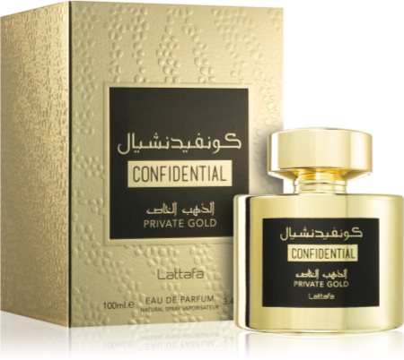 Lattafa Confidential Private Gold Eau de Parfum mixte