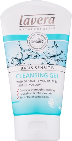 Lavera Basis Sensitiv gel nettoyant visage