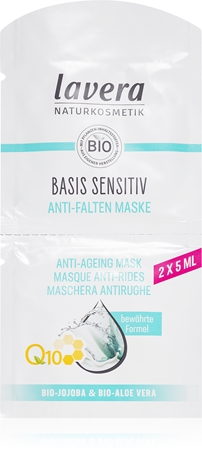 Lavera Basis Sensitiv Q10 αντιρυτιδική και συσφικτική μάσκα προσώπου με συνένζυμο Q 10