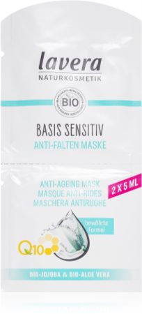 Lavera Basis Sensitiv Q10 máscara facial reafirmante e antirrugas com coenzima Q10