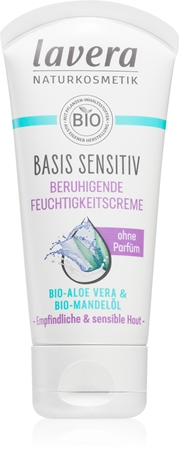 Lavera Basis Sensitiv creme hidratante e apaziguador sem perfume