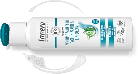 Lavera Volume & Strength Shampoo für mehr Haarvolumen bei feinem Haar