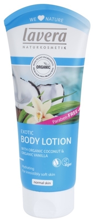 Lavera Exotic leche corporal hidratante sin parabenos
