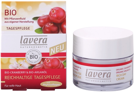 Lavera Faces Bio Cranberry and Argan Oil nährende Crem gegen Pigmentflecken