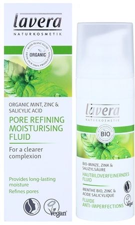 Lavera Faces Bio Mint fluide hydratant pour peaux grasses