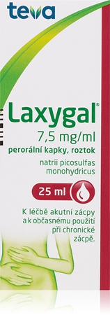 Laxygal Laxygal 7,5mg/ml 25 ml perorální kapky, roztok při zácpě