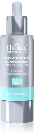 L’biotica Estetic Clinic Acid Treatment obnovující noční péče s vyhlazujícím efektem