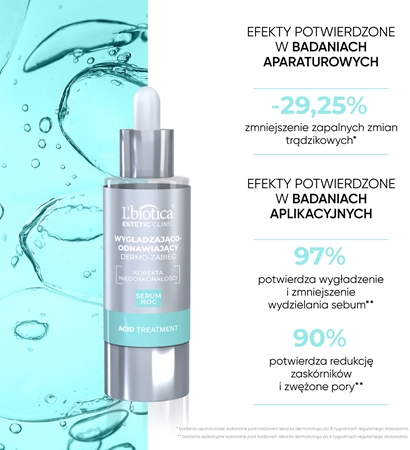 L’biotica Estetic Clinic Acid Treatment pielęgnacja odnawiająca na noc o działaniu wygładzającym