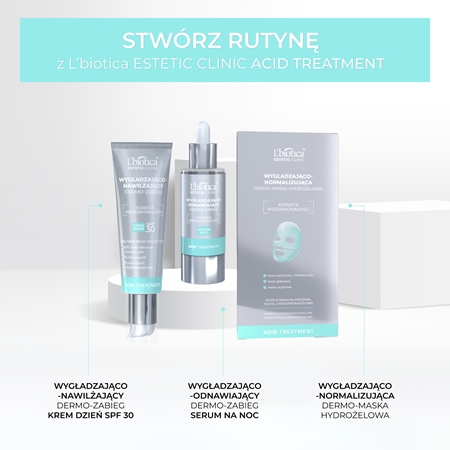 L’biotica Estetic Clinic Acid Treatment maska hydrożelowa o intensywnym działaniu o działaniu wygładzającym