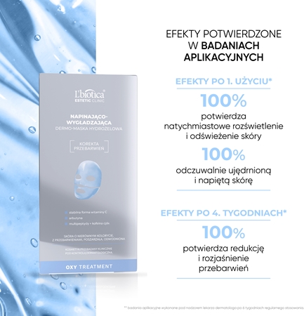 L’biotica Estetic Clinic Oxy Treatment maska hydrożelowa o intensywnym działaniu ujędrniający skórę