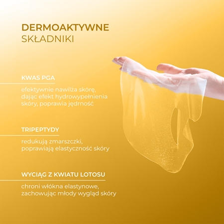L’biotica PGA Hydro Fusion + Vitamin C maska hydrożelowa o intensywnym działaniu z efektem rozświetlającym