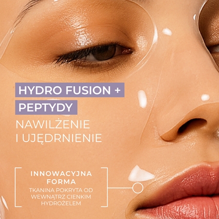 L’biotica PGA Hydro Fusion + Peptides maska hydrożelowa o intensywnym działaniu do ujednolicenia kolorytu skóry