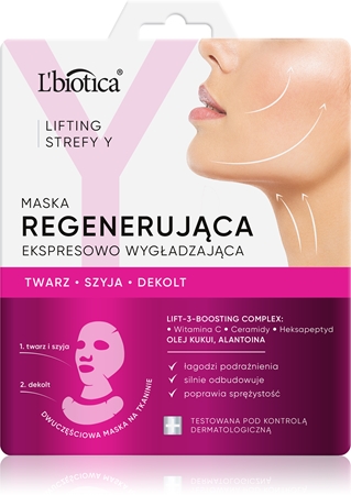 L’biotica Lifting Y Zone Intensivt regenererande mask med lindrande effekt