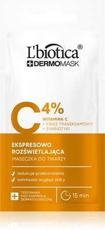 L’biotica DermoMask C 4% Whitening Face Mask