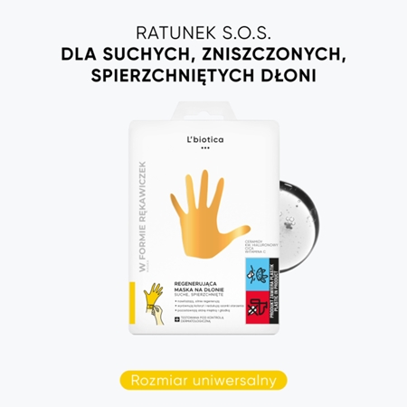 L’biotica Regenerating Hand Mask regenerująca maska do rąk w postaci rękawic