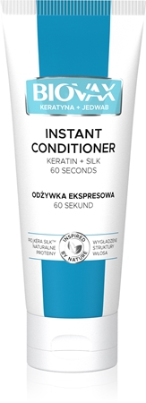 L’biotica Biovax Keratin & Silk kondicionér s keratinem pro snadné rozčesání vlasů