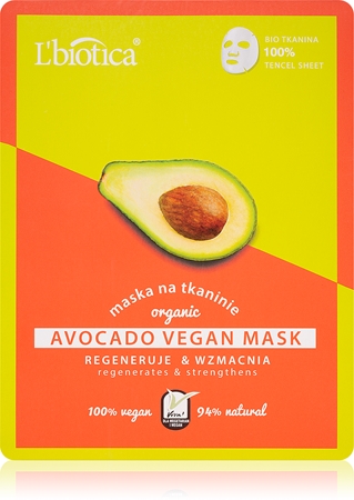 L’biotica Vegan Organic Avocado masca pentru celule efect regenerator