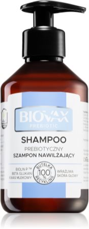 L’biotica Biovax Prebiotic σαμπουάν για ξηρά μαλλιά και ευαίσθητο δέρμα της κεφαλής