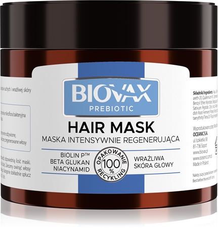 L’biotica Biovax Prebiotic αναγεννητική μάσκα για τα μαλλιά
