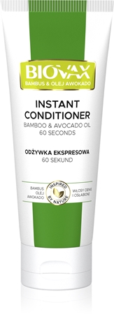 L’biotica Biovax Bamboo & Avocado Oil regenerierender Express-Conditioner für beschädigtes Haar