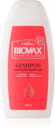 L’biotica Biovax Opuntia Oil & Mango regeneráló sampon a károsult hajra