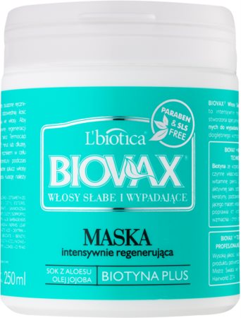 L’biotica Biovax Falling Hair stärkende Maske gegen Haarausfall