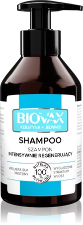L’biotica Biovax Keratin & Silk posilující šampon s keratinovým komplexem
