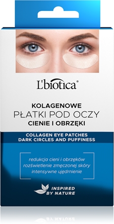 L’biotica Masks maska kolagenowa do okolic oczu przeciw obrzękom i cieniom