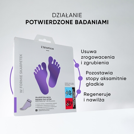 L’biotica Masks skarpetki złuszczające do stóp nawilżająco-zmiękczające