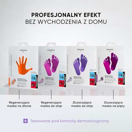 L’biotica Masks skarpetki złuszczające do stóp nawilżająco-zmiękczające