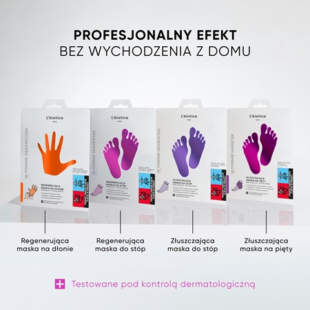 L’biotica Masks regenerująca maska do stóp w postaci skarpetek