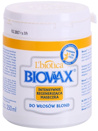 L’biotica Biovax Blond Hair poživljajoča maska za blond lase