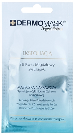 L’biotica DermoMask Night Active exfoliační maska pro obnovu povrchu pleti