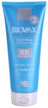 L’biotica Biovax Keratin & Silk κοντίσιονερ με κερατίνη για εύκολο  χτένισμα μαλλιών