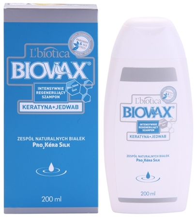 L’biotica Biovax Keratin & Silk posilující šampon s keratinovým komplexem