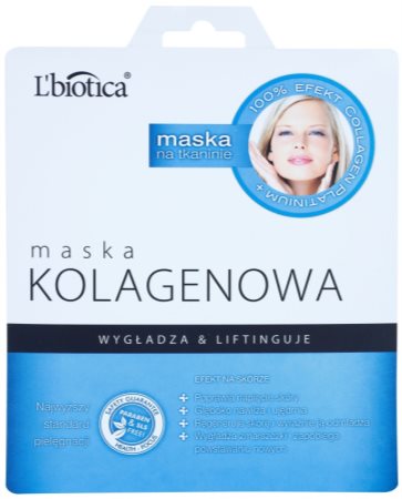 L’biotica Masks Collagen Platinium máscara em folha com colagénio