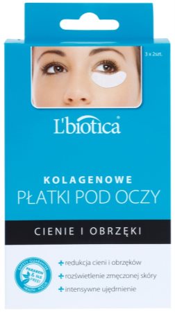 L’biotica Masks maska kolagenowa do okolic oczu przeciw obrzękom i cieniom
