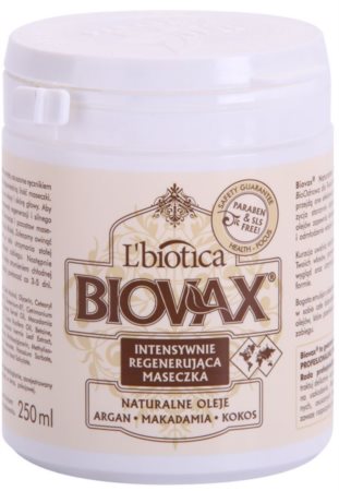 L’biotica Biovax Natural Oil revitalizační maska pro dokonalý vzhled vlasů