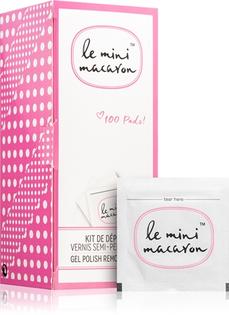 Le Mini Macaron Gel Polish Remover Pads Gel Varnish Remover Wipes