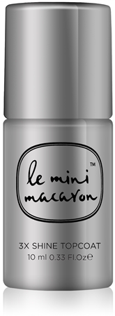 Le Mini Macaron 3X Shine Topcoat Decklack für Gelnägel mit Glanzeffekt