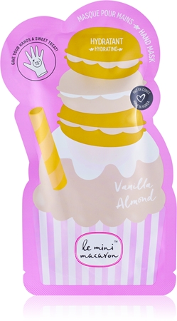Le Mini Macaron Vanilla Almond maschera idratante mani