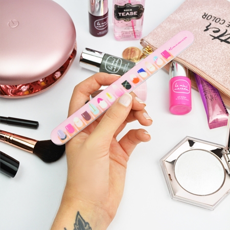 Le Mini Macaron Gel Manicure Kit Rose Gold Cosmetic Set IX. (for Nails) for Women