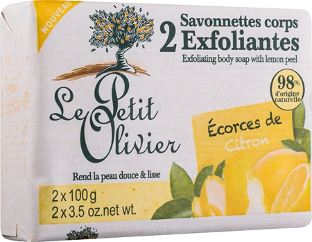 Le Petit Olivier Lemon Eksfolierende bar
