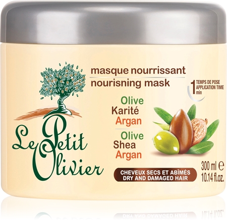 Le Petit Olivier Olive, Shea & Argan vyživující maska na vlasy