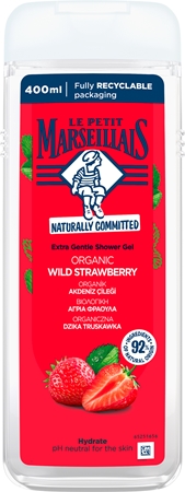 Le Petit Marseillais Organic Wild Strawberry ніжний гель для душу