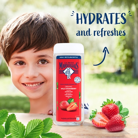 Le Petit Marseillais Fraise Des Bois Bio gel douche doux